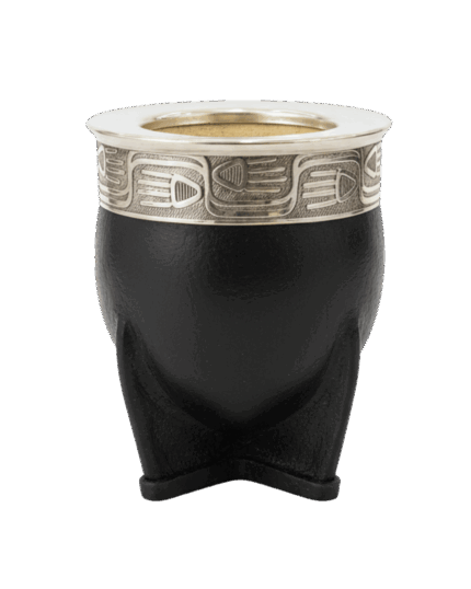 Mate de Calabaza Imperial Liso Negro