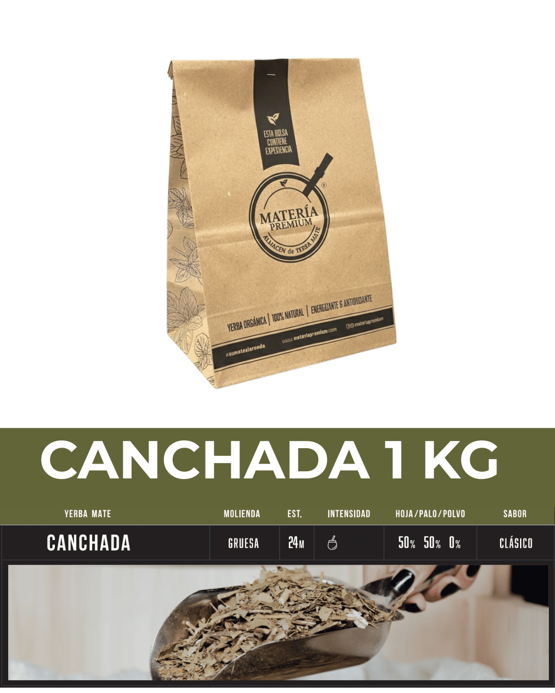 41 Yerba Mate Canchada 1 Kg - Imagen 1