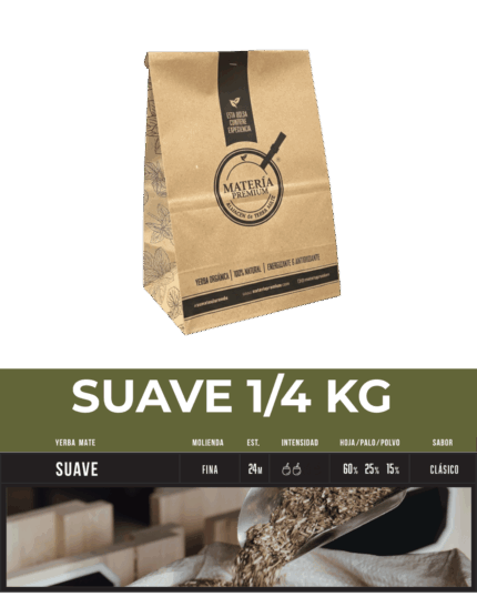 Yerba Mate Suave 1/4 Kg