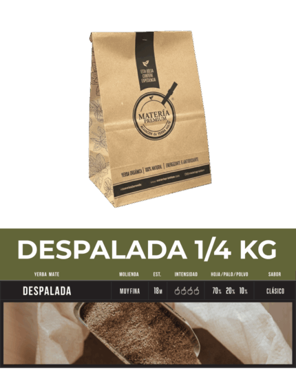 Yerba Mate Despalada 1/4 Kg
