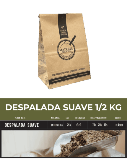 Yerba Mate Despalada Suave 1/2kg