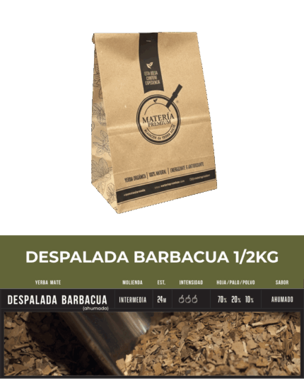 Yerba Mate Despalada Barbacúa 1/2 kg