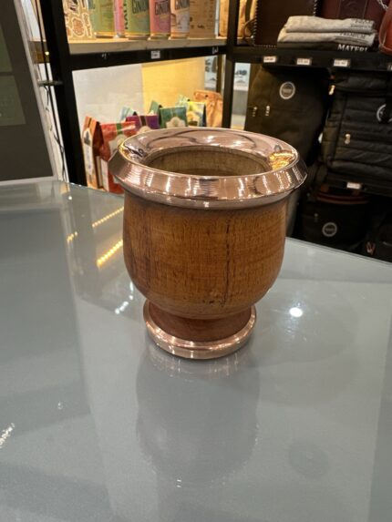 Mate de Algarrobo Base y Virola de Cobre
